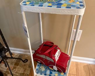 Mosaic Plant Stand Table