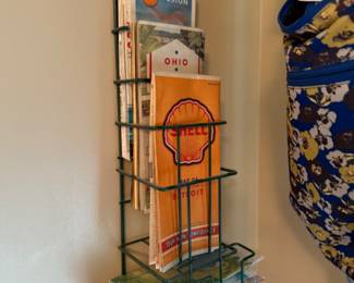 Texaco Map Rack Reproduction