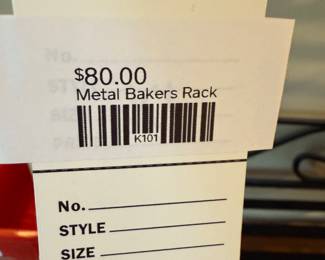 Metal Bakers Rack