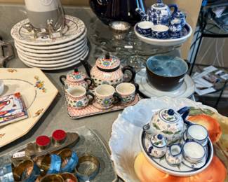Napkin Rings, Tea Sets, Plate Sets