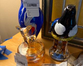 Glass Bambi Trinket Box, Unmarked Jewelry, Mark Chapman Vase
