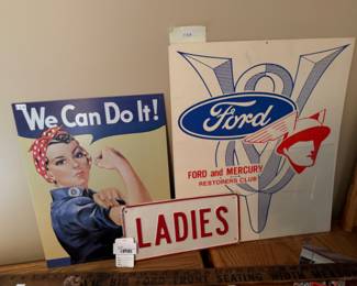 Ladies Vintage License Plate