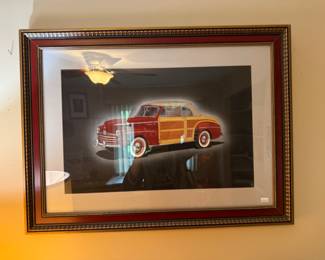 Framed Car Art