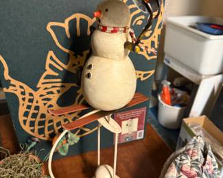 Authentic Models Downhill Snowman