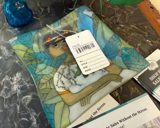 Frida Kahlo Painted Dish