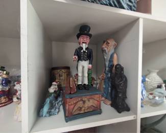 cast iron coin bank decor