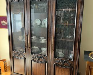 CARVED FRENCH STYLE CABINET