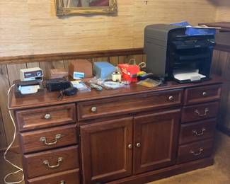 Solid wood desk