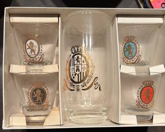 1960s bar ware set
