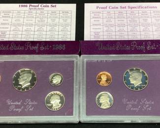 1988 & 1989 U.S. MINT PROOF SETS