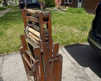1898 Anchor Brand Folding Bench Wringer