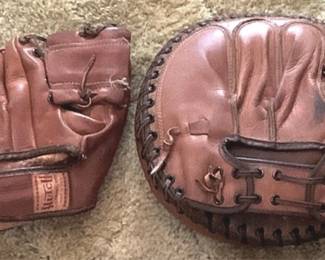 275 - Vintage Baseball Glove & Catcher's Mitt