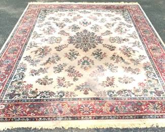 123 - Rug - 94" x 136" some staining