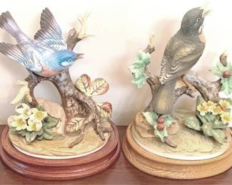 372 - 2 Bird Figurines - 8" Tall