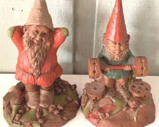 101 - Tom Clark "Miles" & "Bubba" Gnome Figures 8" tall