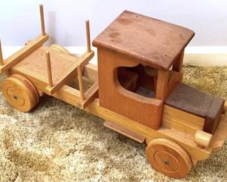 343 - Wood Truck - 13" X 26" X 6"