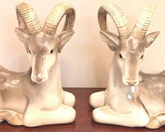 456 - 2 Antelope Statues - 7" x 12"