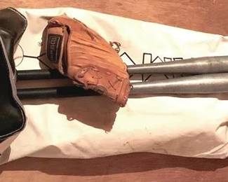566 - Lot Baseball Items - Bag 44" Long