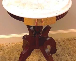225 - Marble Top Plant Stand - 18" x 15"
