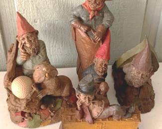 111 - Tom Clark Assorted Gnome Figures qty 4 11" tall