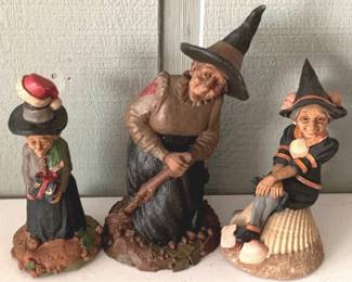 96 - Tom Clark 3 Witch Figures - 12" Tall