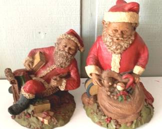 106 - Tom Clark Santa Figures - 12" Tall, qty 2
