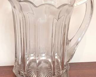 420 - Glass Pitcher - 9" Tall