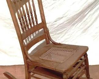 561 - Antique Rocker - 40" x 17" x 32"
