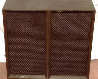 563 - 2 Speakers - 22" x 12" x 8" You are buying a used as-is electric/electronic item. We do not guarantee all components are present, and if it is not expressly stated, it is untested.