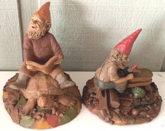94 - Tom Clark "Geppetto" & "CYAL8TR" Gnome Figures 9" tall