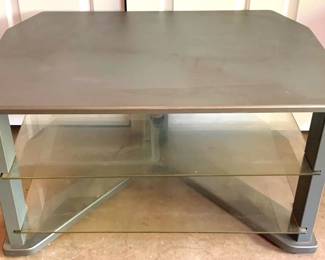 46 - Metal & Glass Entertainment Stand-36" x 24" x 20"