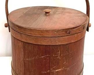 514 - Wood Bucket - 12" Tall