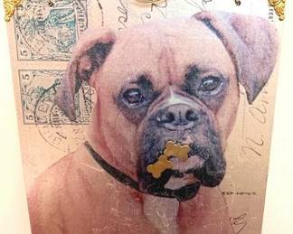 461 - Metal Dog Wall Hanging - 14" x 10"