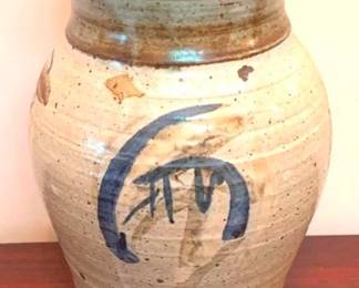 261x - Art Pottery Vase - Signed - 9" Tall