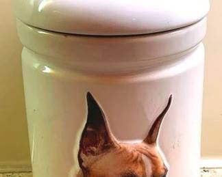 309 - Dog Canister - 9" Tall
