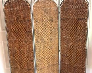 65 - Folding Screen - 72" Tall - Panels are 19" Each