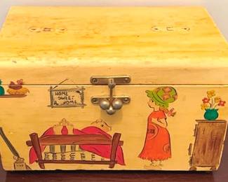 476 - Wood Storage Box - 6" x 10" x 6"