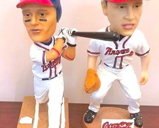 278 - 2 Danville Braved Bobbleheads - 9" Tall
