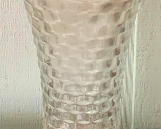 76 - Fostoria American Glass Vase - 10" Tall