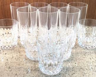 335 - Set of 12 Glasses, 4" & 6" Tall