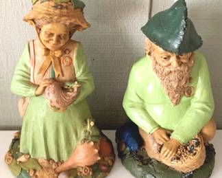 81 - Tom Clark "Lillpon" & "Eddie" Gnome Figures 12" tall