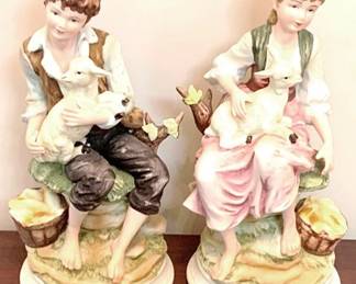 362 - 2 Andrea Statues - 9" Tall