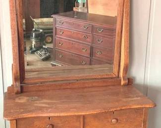 73 - 3 Drawer Dresser with Mirror - 66" x 25" x 18"
