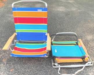 118 - 3 Folding Beach Chairs