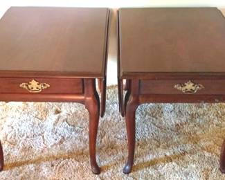 396 - 2 Brandt Drop Side Tables - 21" x 20" x 26"