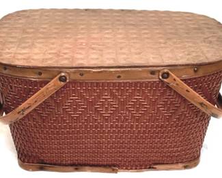 506 - Red-Man Picnic Basket - 10" Tall