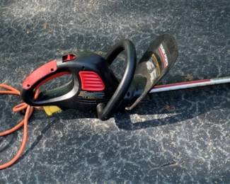 5 - Task Force 18" Electric Hedge Trimmer You are buying a used as-is electric/electronic item. We do not guarantee all components are present, and if it is not expressly stated, it is untested.