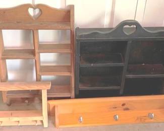 59 - Lot of 4 Wood Shelves