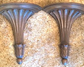 417 - 2 Wall Shelves - 12" Tall