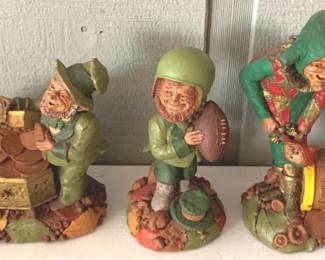 110 - Tom Clark Assorted Gnome Figures Monaghan, First Half & Jester 9" tall